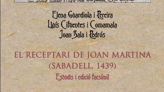 Guardiola - Cifuentes - Sala (eds.), El receptari de Joan Martina