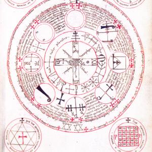15. A figure from the Italian version of the 'Lesser Key of Solomon' (Paris, BnF, MS It. 1524, f. 186r).